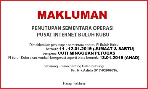 NOTIS PENUTUPAN PI JAN