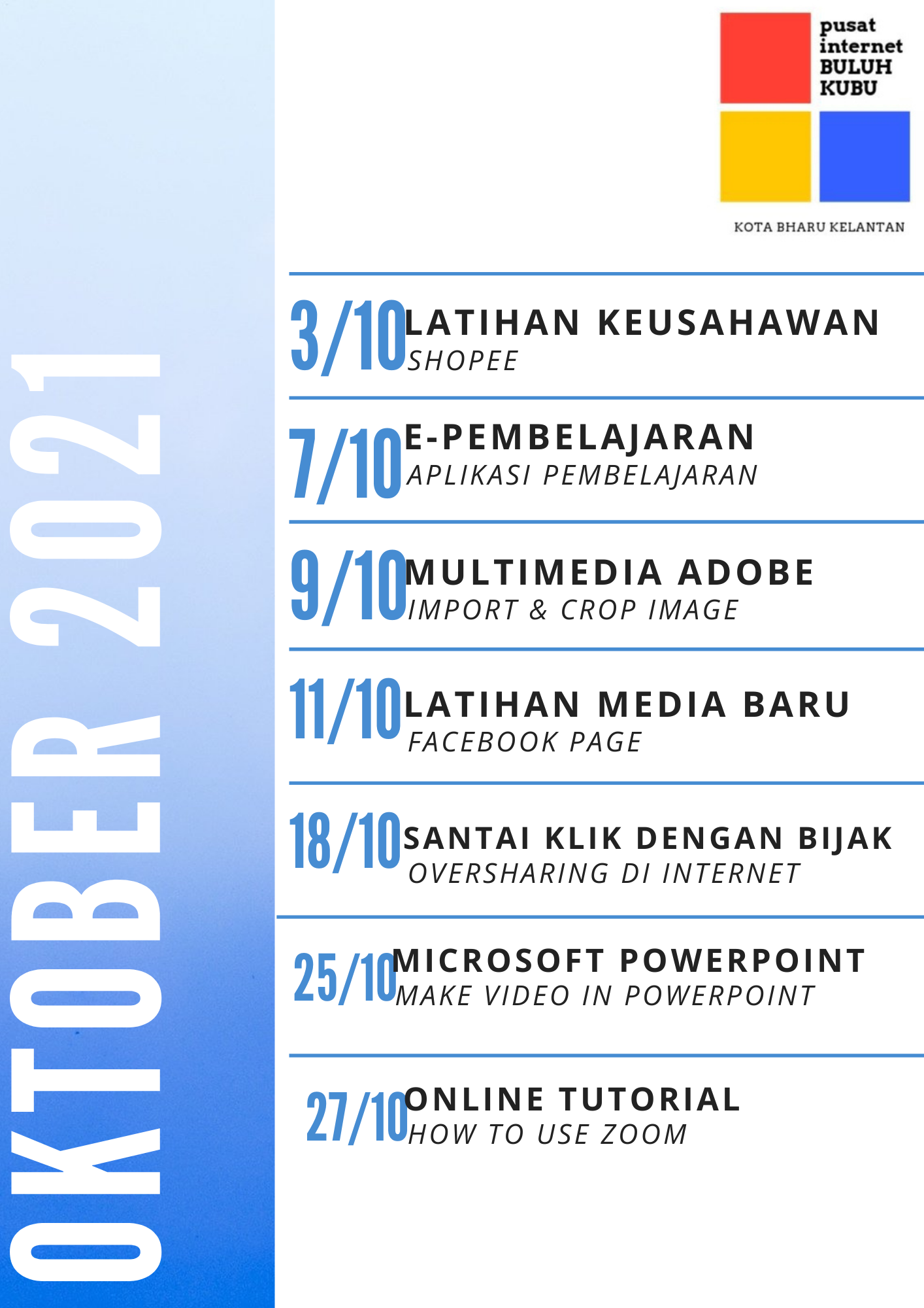 Blue Gradient Table of Contents